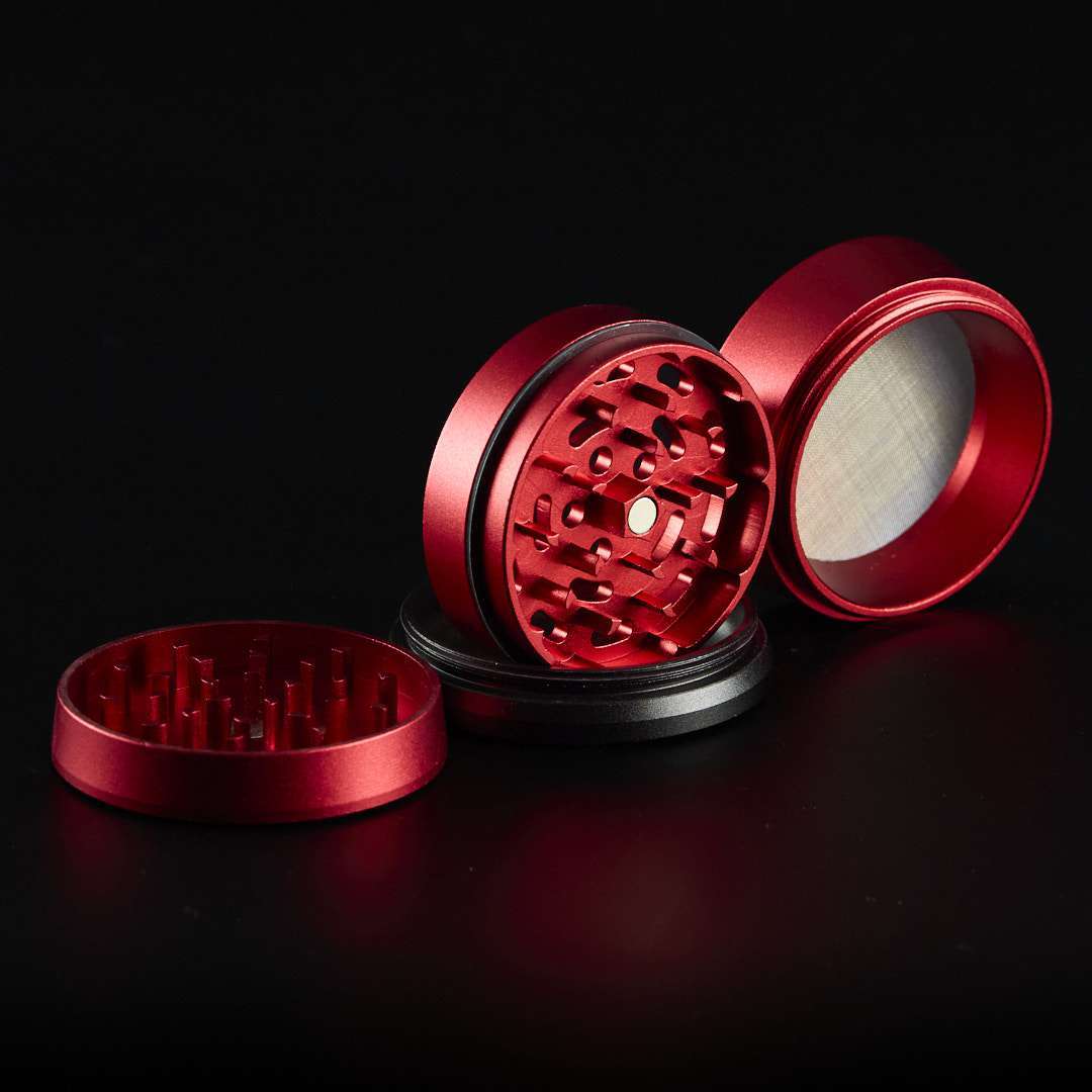 Grinder de metal Solinder original 63mm Rojo