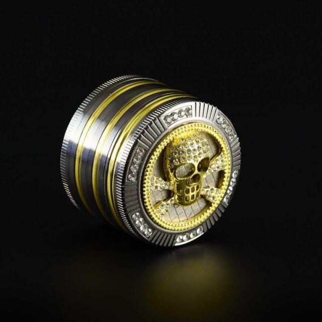 Grinder de metal Calavera brillante
