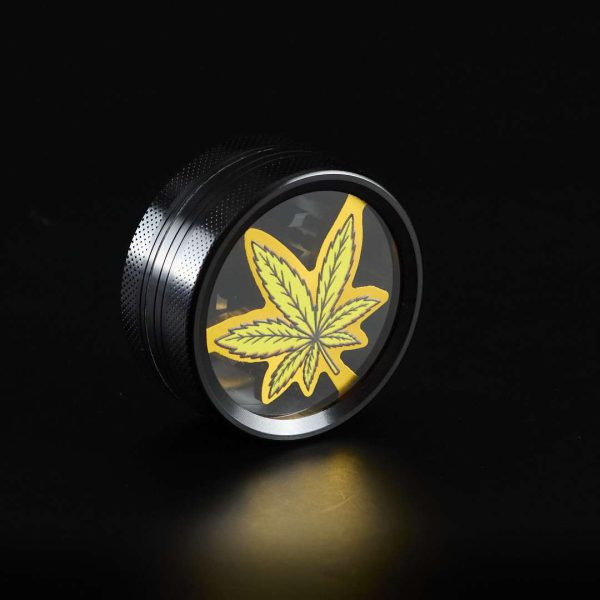 Grinder de metal Hoja recortada Amarilla