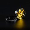 Grinder de metal Hoja recortada Amarilla