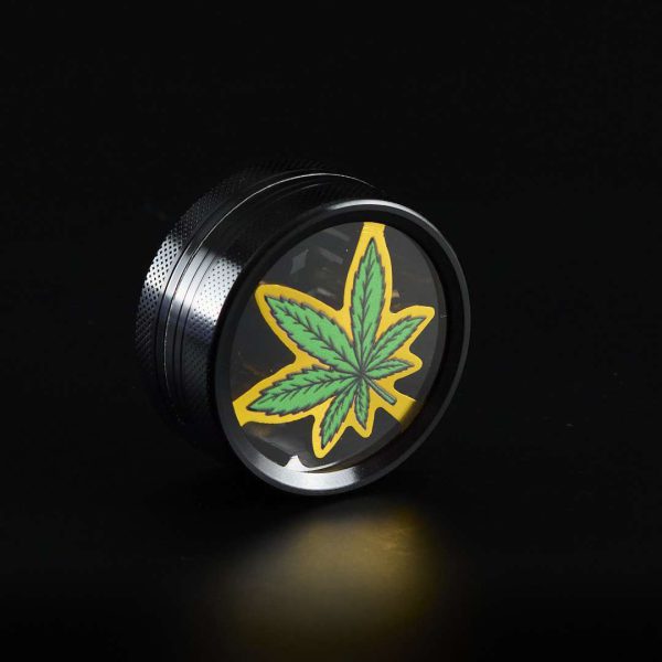 Grinder de metal Hoja recortada Verde