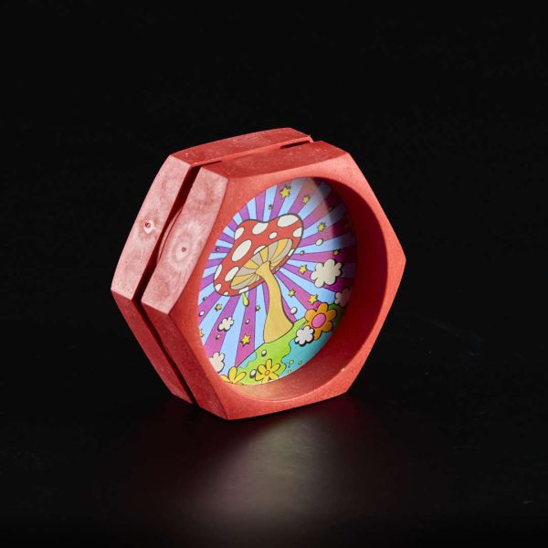 Grinder de plástico Enjoy Rojo Seta