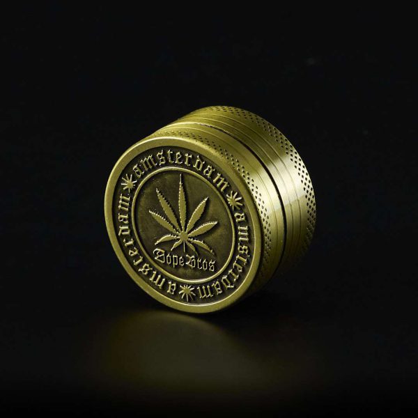 Grinder de metal Envejecido 40mm Hoja dorado