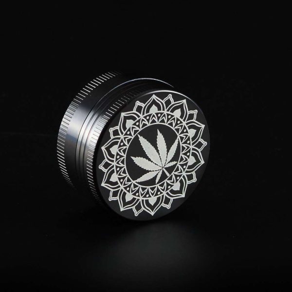Grinder de metal Hoja con mándala