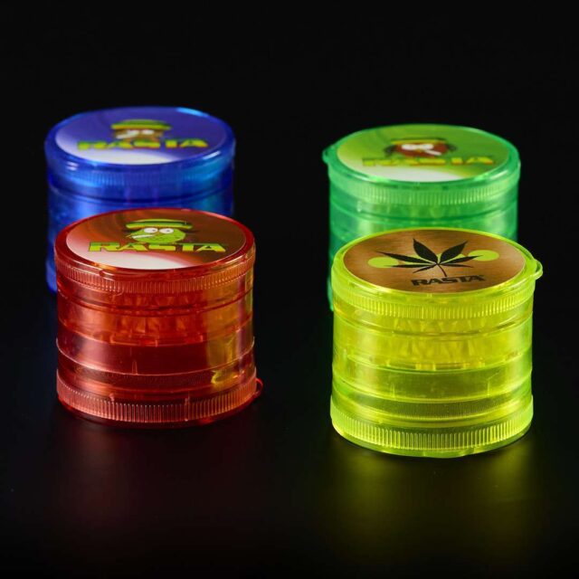 Grinder de plástico con tamizador 5 partes