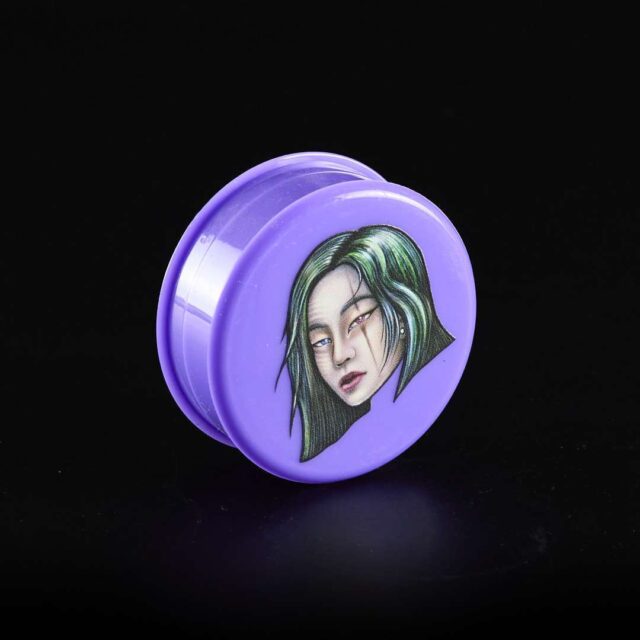 Grinder de plástico Lion Circus Morado