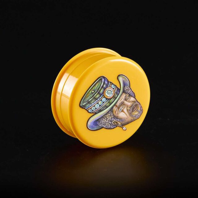 Grinder de plástico Lion Circus Naranja