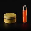Grinder de plástico Acabado en madera Haya