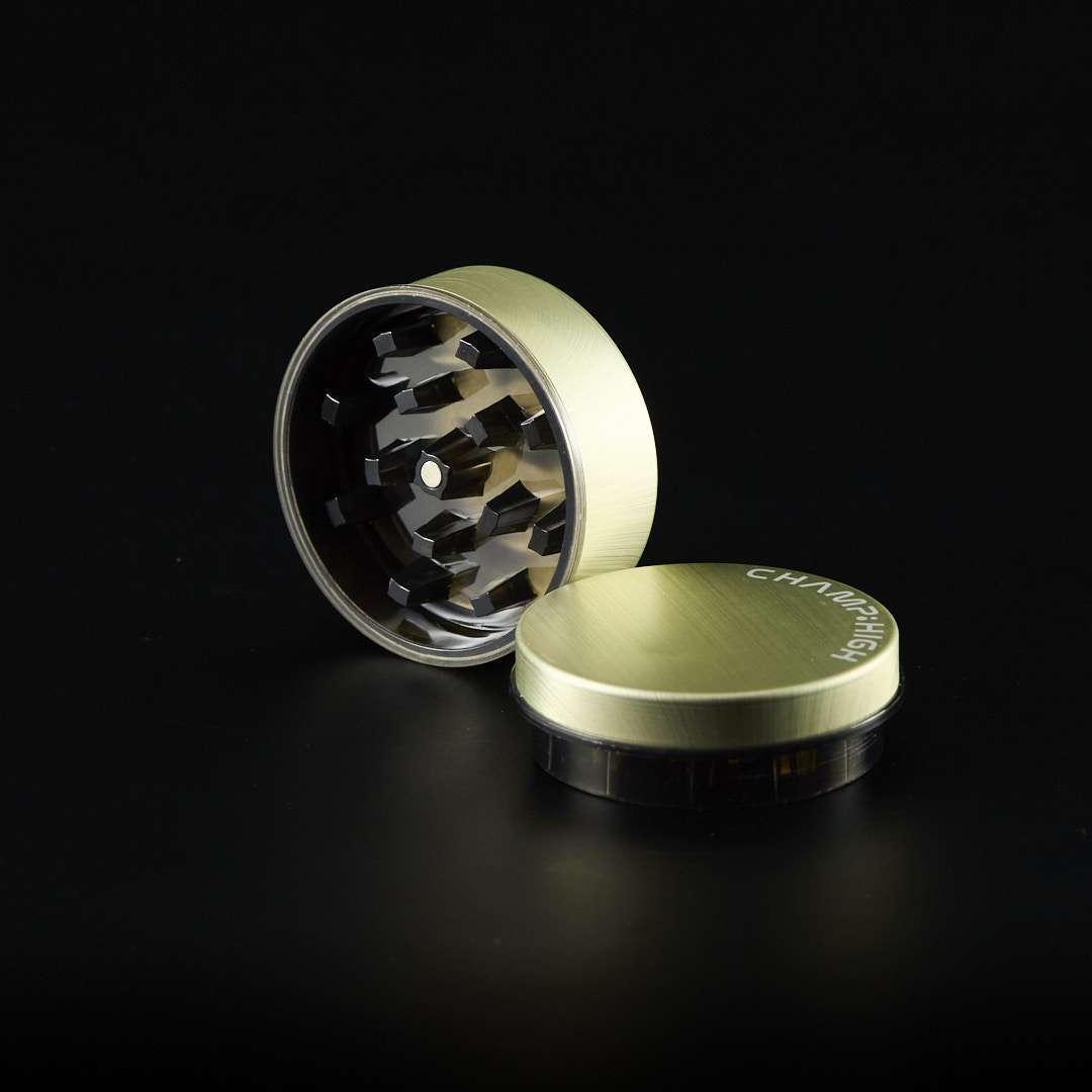 Grinder de plástico Acabado en madera Roble