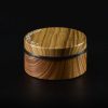 Grinder de plástico Acabado en madera Olmo