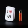 Caja rectangular con bisagra - I love 69