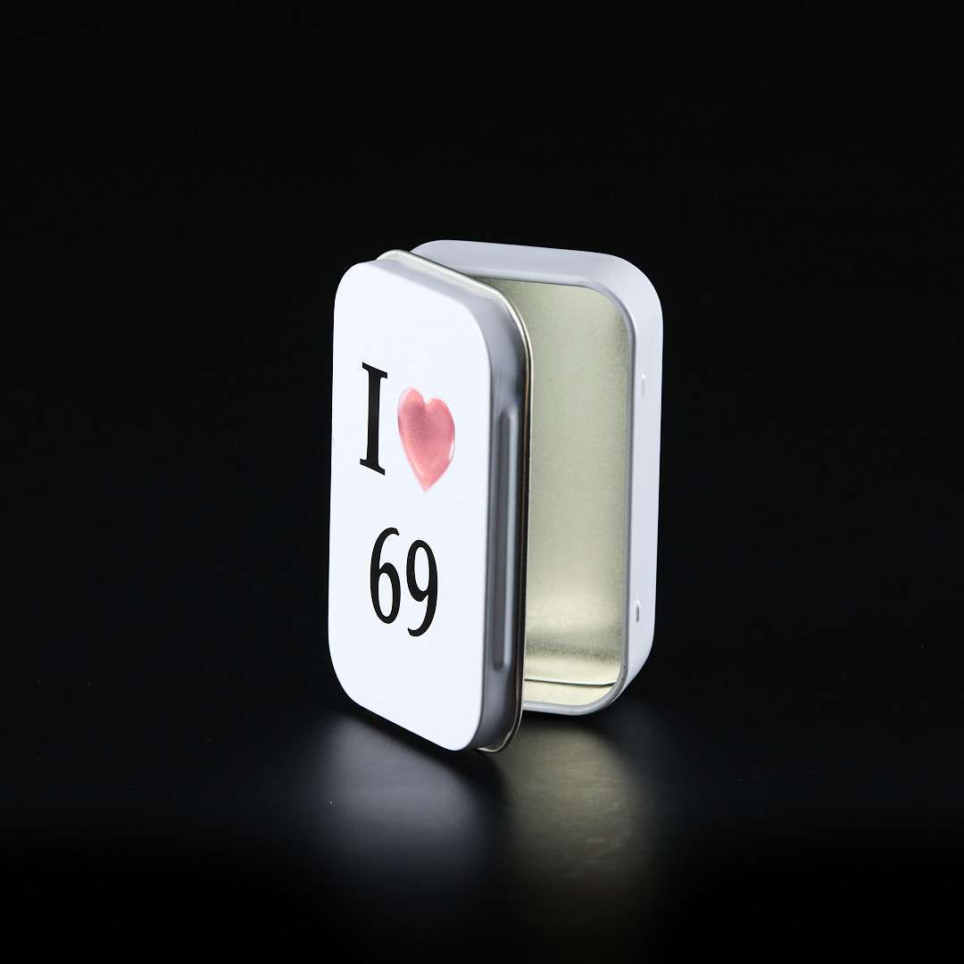 Caja rectangular con bisagra - I love 69 - Imagen 3