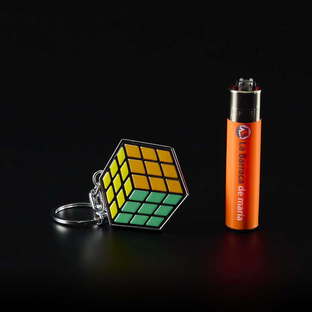 Llavero de metal Cubo de Rubik