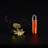 Colgante con cadena fina Hoja Brillante