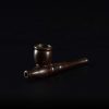 Pipa de madera 12cm - 3 anillos y con tiro frontal
