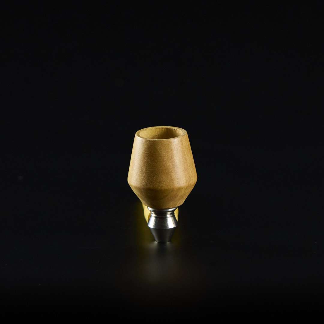 Pipa de madera clara 9cm Con cazoleta de madera