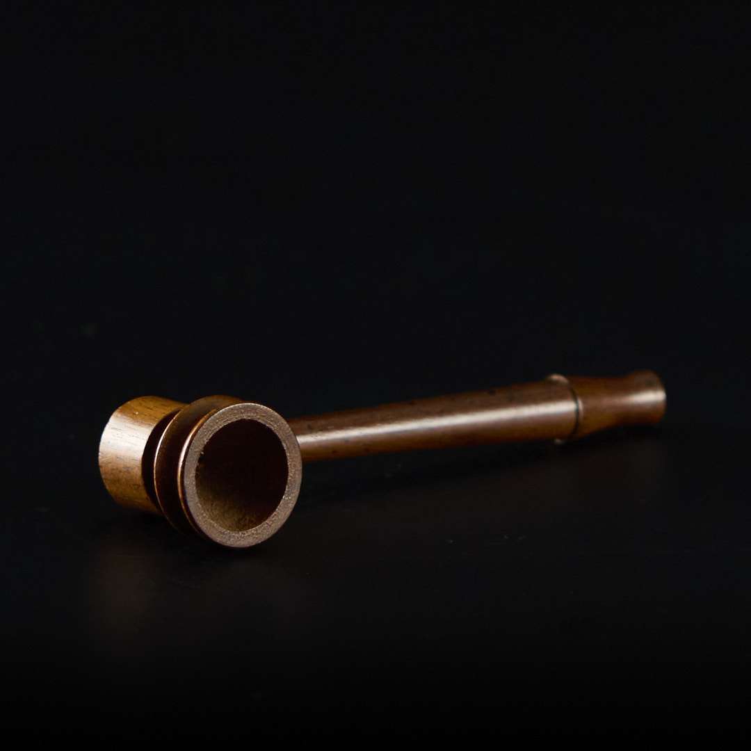 Pipa de madera 12cm Palosanto con cazoleta de piedra
