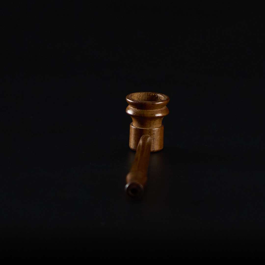 Pipa de madera 12cm Palosanto con cazoleta de piedra