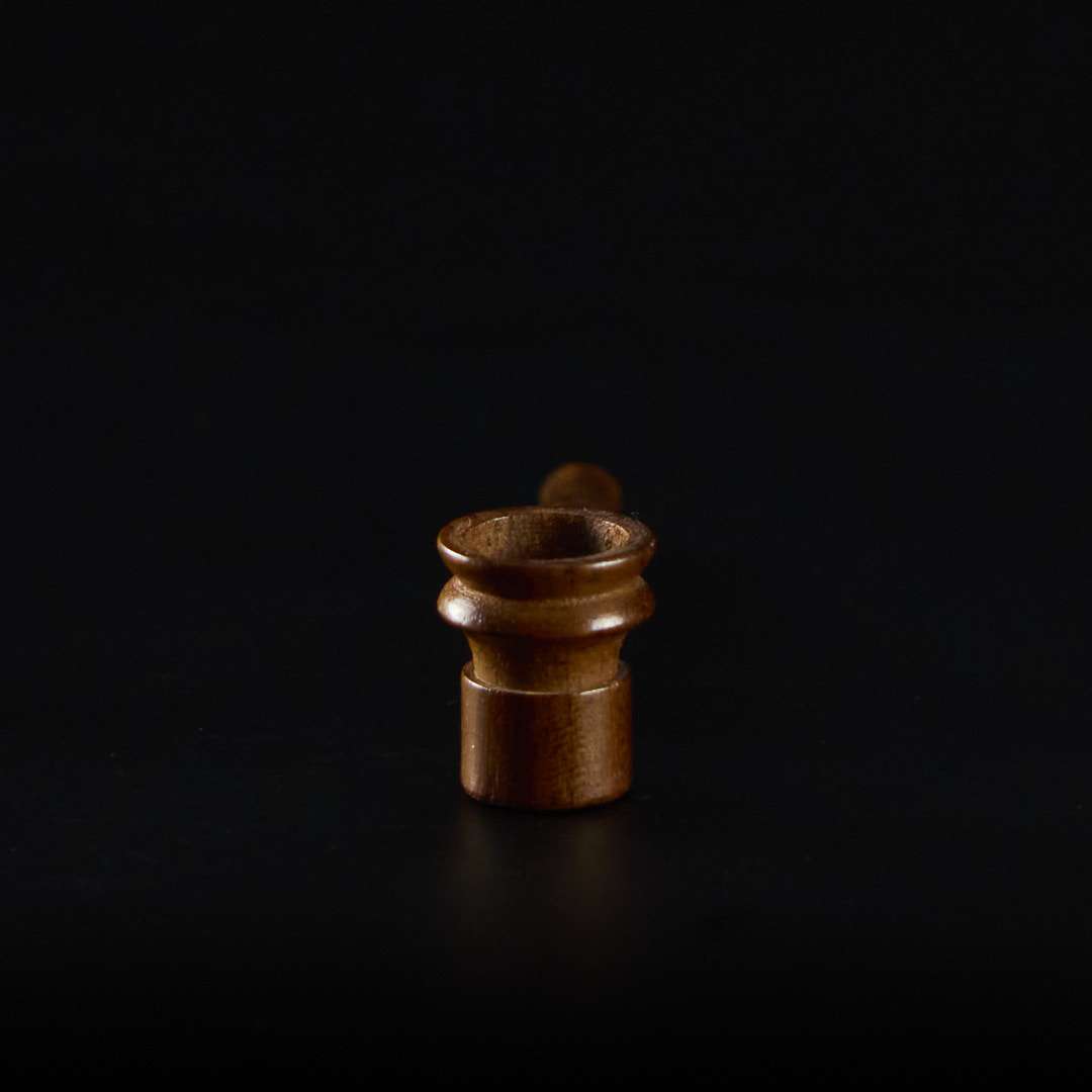 Pipa de madera 12cm Palosanto con cazoleta de piedra