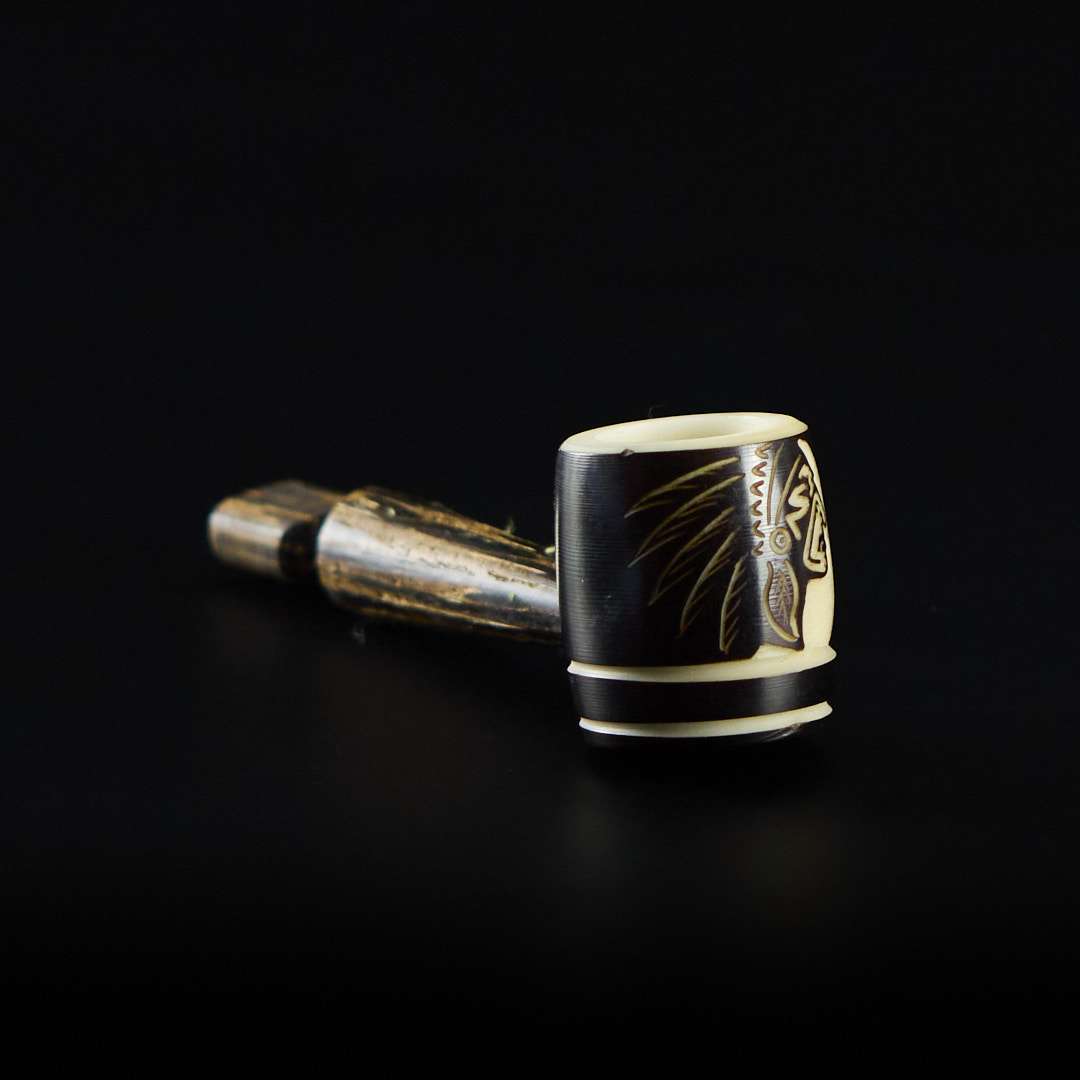 Pipa de tagua 9cm Indio
