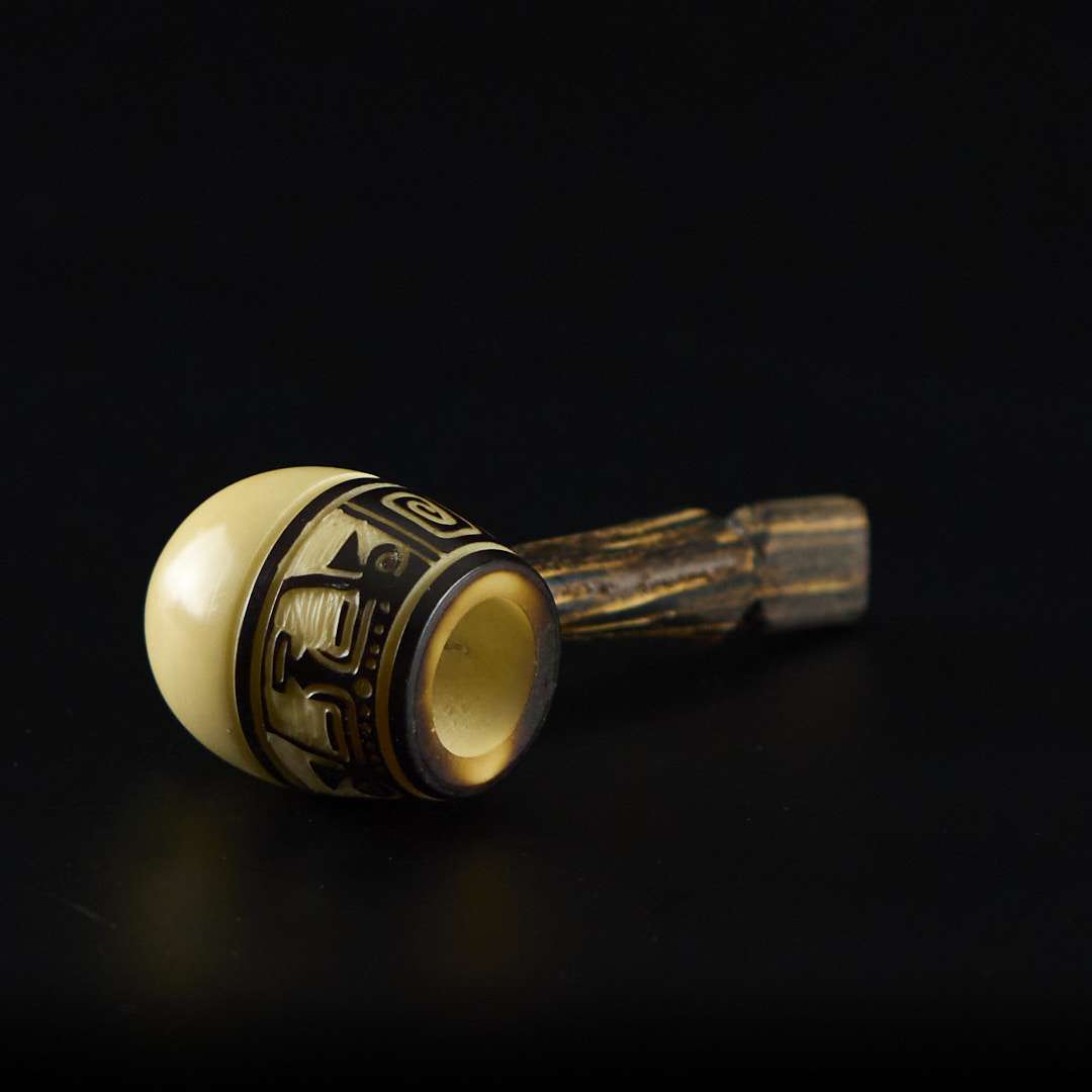 Pipa de tagua 10cm Grande redonda