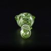 Pipa de cristal americana 14cm Puntos laterales Verde