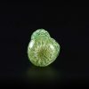 Pipa de cristal americana 12.5cm Verde Jaspeado con ojo frontal