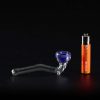 Pipa de cristal 10cm - Cazoleta con espiral