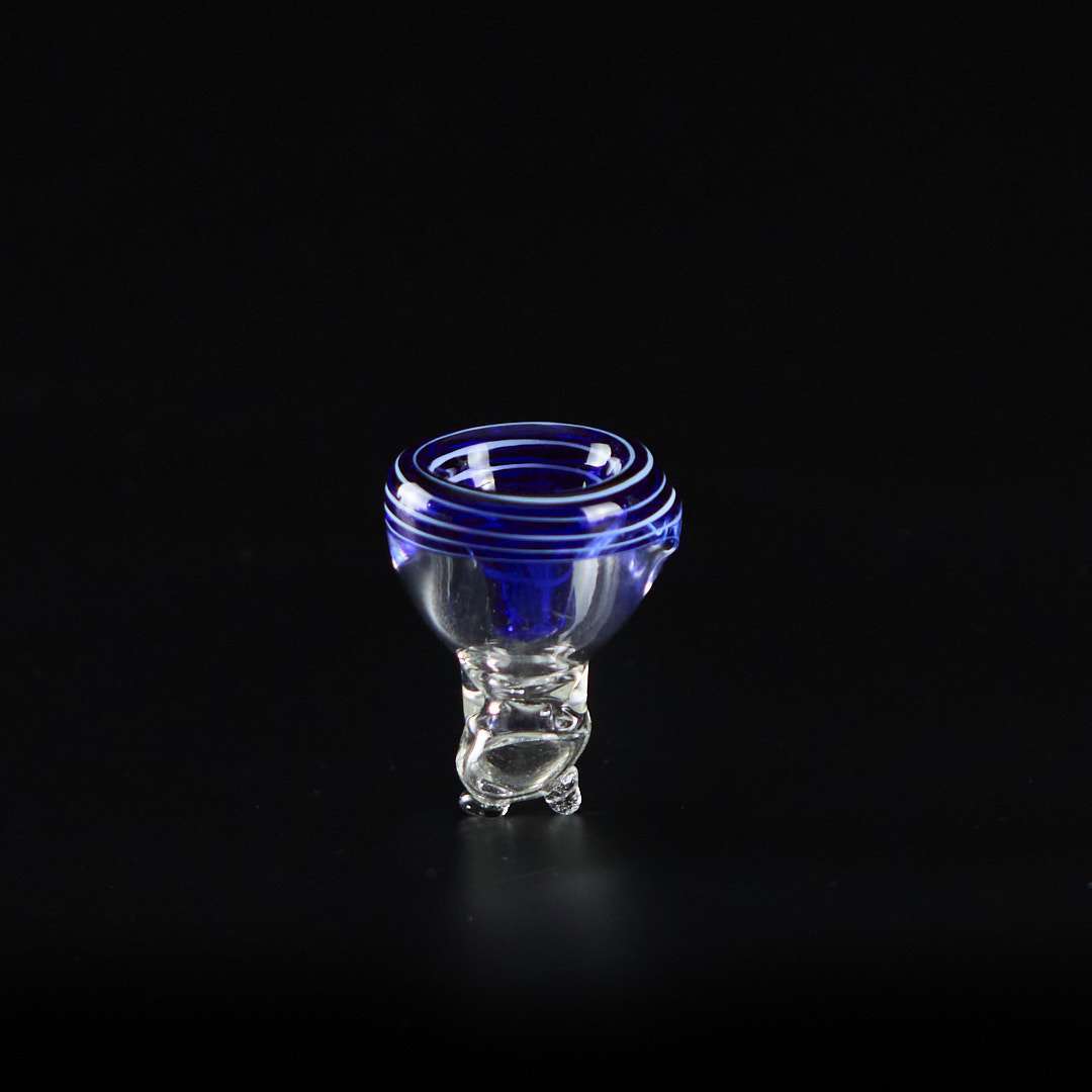 Pipa de cristal 10cm - Cazoleta con espiral