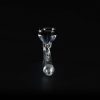 Pipa de cristal 10cm - Cazoleta con espiral