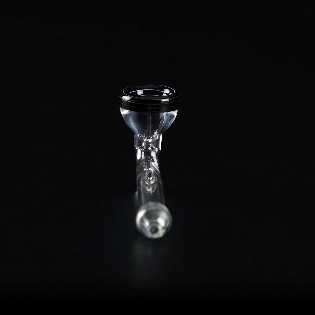 Pipa de cristal 10cm - Cazoleta con espiral