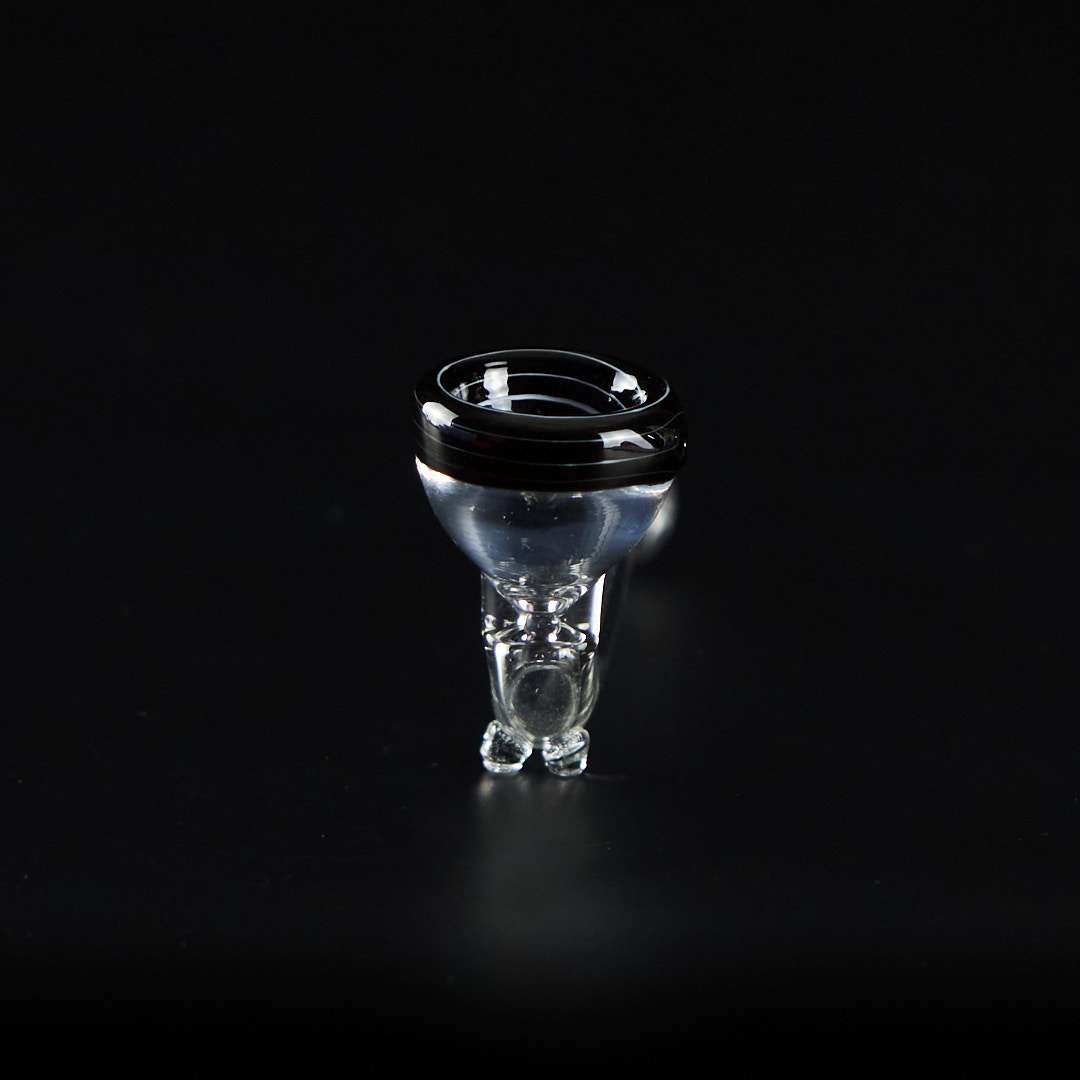 Pipa de cristal 10cm - Cazoleta con espiral