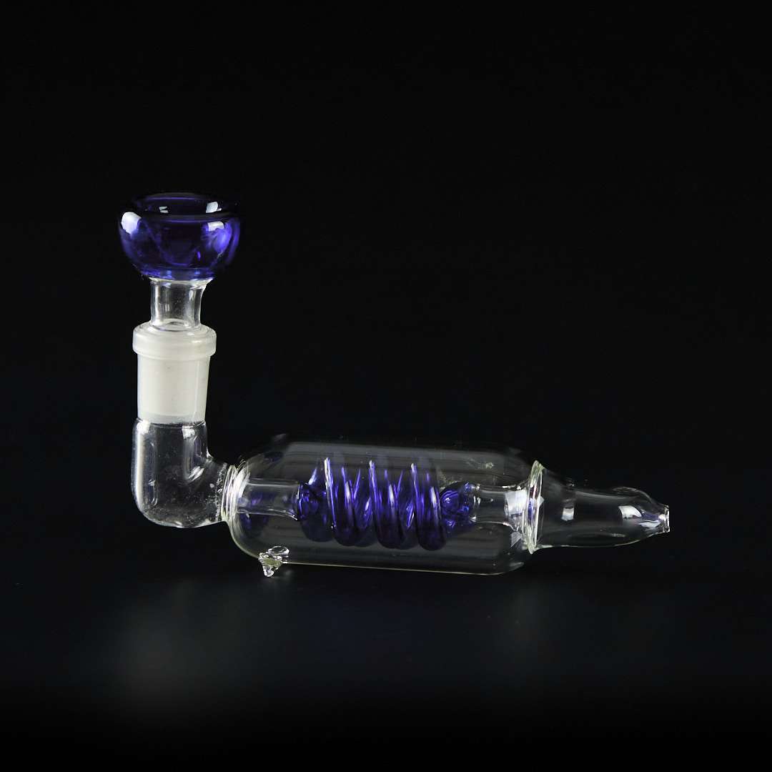 Pipa de cristal 13cm Con espiral interna