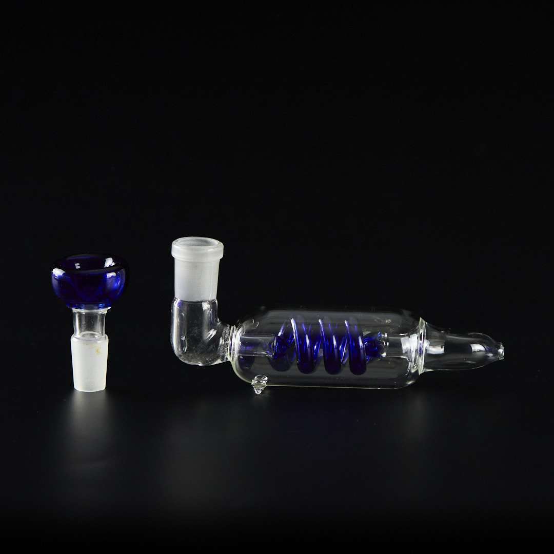 Pipa de cristal 13cm Con espiral interna
