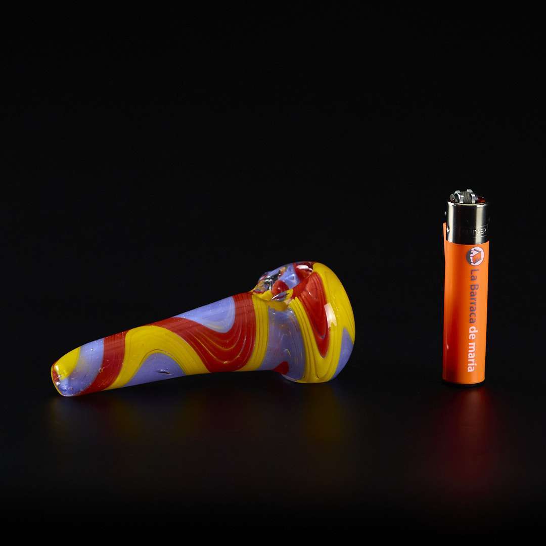 Pipa de cristal americana 11.5cm Salchipapa