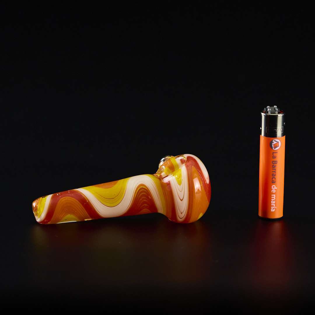 Pipa de cristal americana 11.5cm Salchipapa