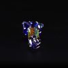Pipa de cristal americana 13cm Heavy Lines
