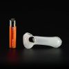 Pipa de cristal americana 9cm White Glow