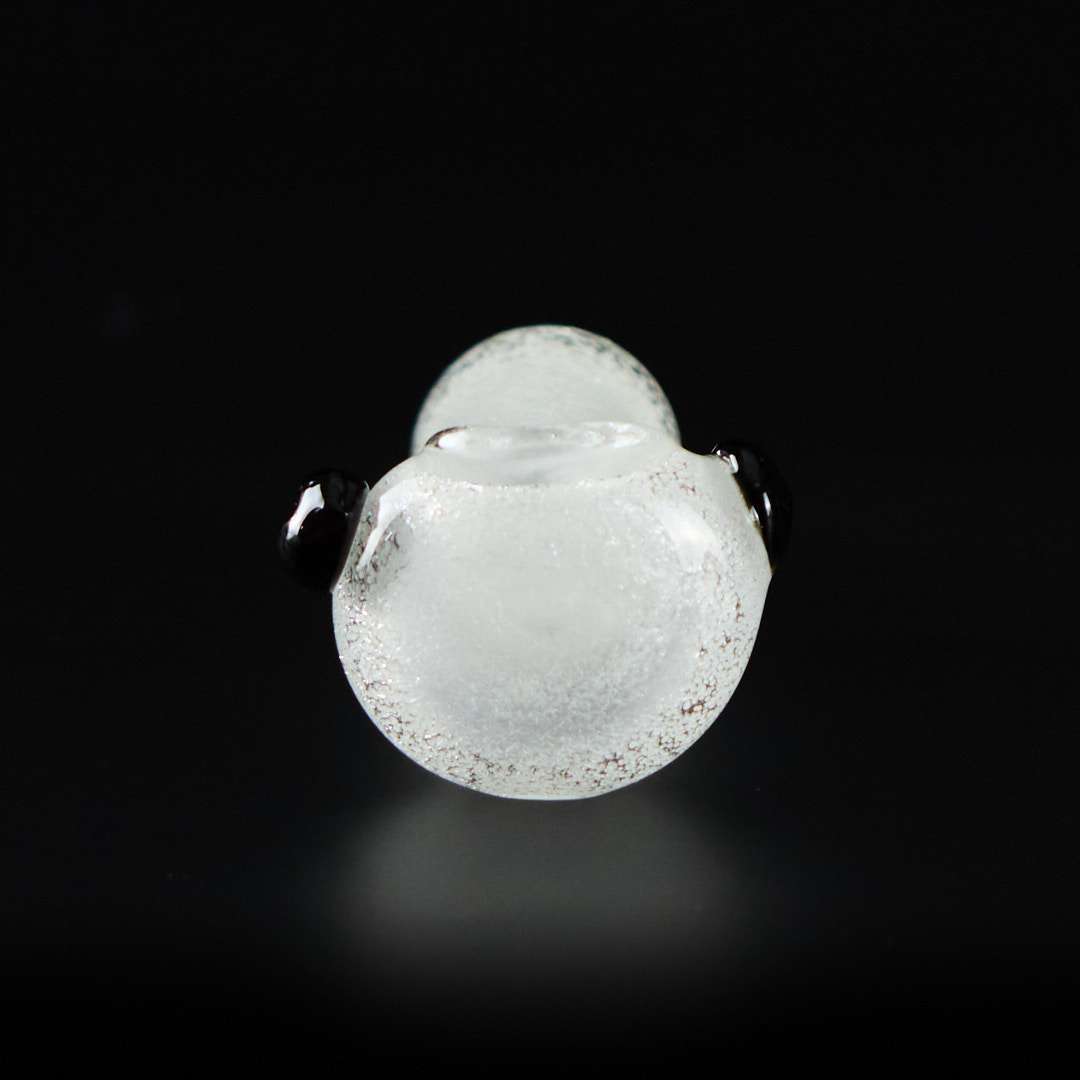 Pipa de cristal americana 9cm White Glow