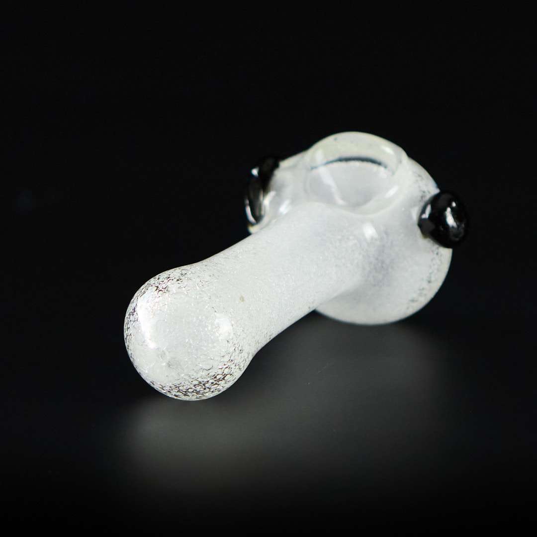 Pipa de cristal americana 9cm White Glow