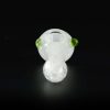 Pipa de cristal americana 9cm White Glow