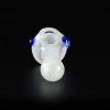 Pipa de cristal americana 9cm White Glow
