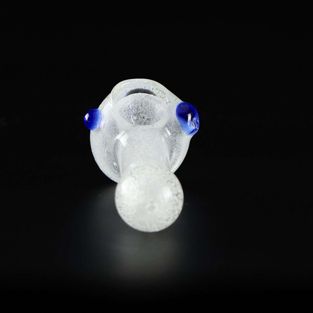 Pipa de cristal americana 9cm White Glow