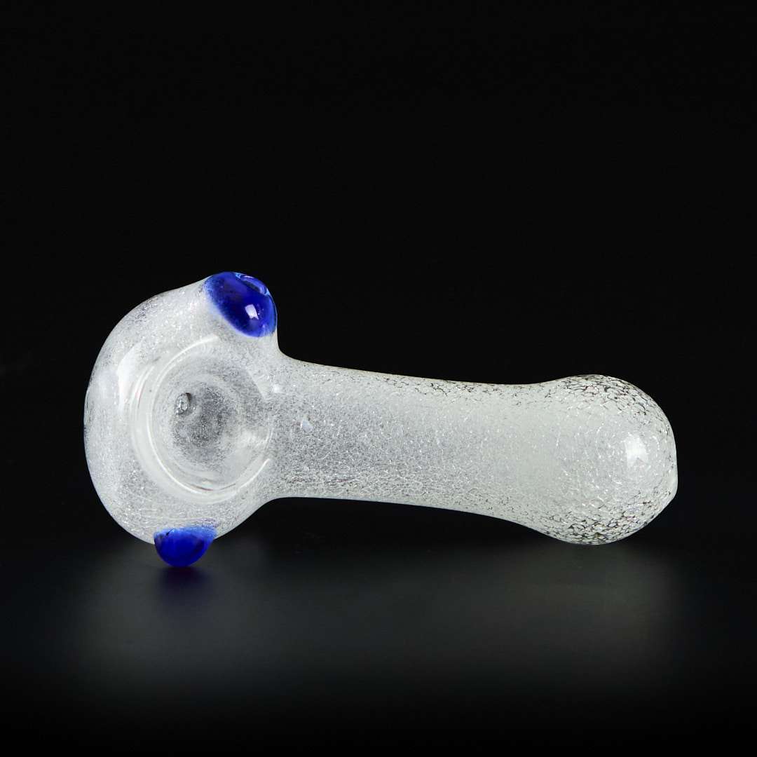 Pipa de cristal americana 9cm White Glow