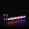 Pipa de cristal y metal 10cm Tornasol con rejillas