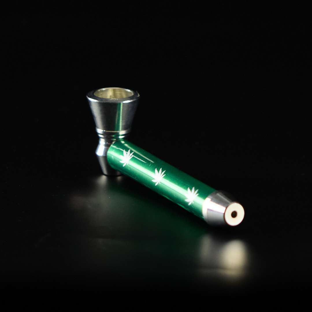 Pipa de metal 11cm Diseño grabado con láser