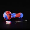 Pipa de silicona 10cm American style con cazoleta de cristal y dabber