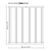 Luminaria LED Xplore Series de Dimlux 730W 2.7 - 90 x 96 cm