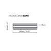 Luminaria LED Xplore Series de Dimlux 800W HE 285