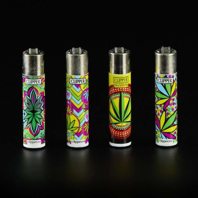 Mechero Clipper Classic Hoja Estilizada